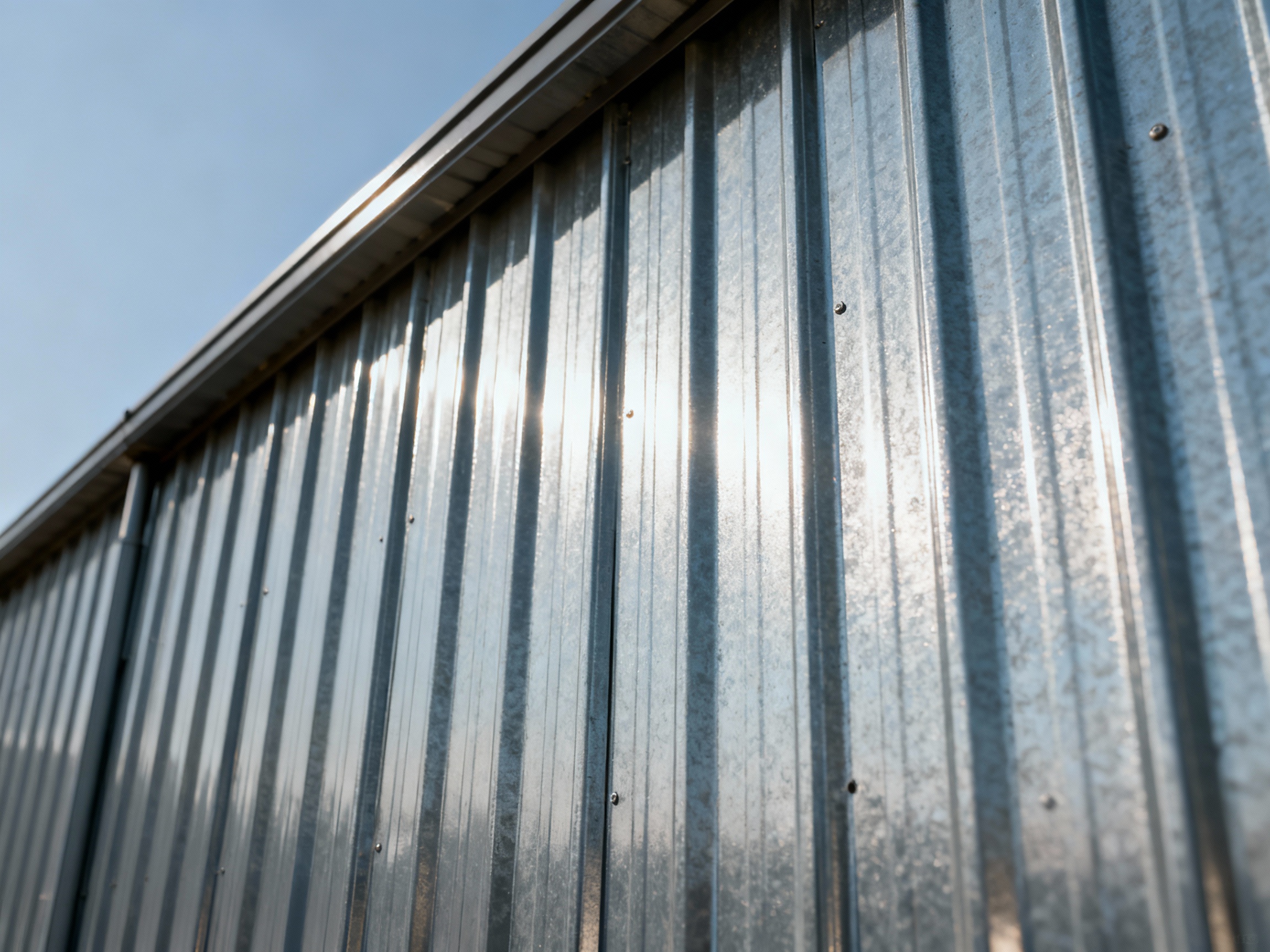 Détails bardage industriel