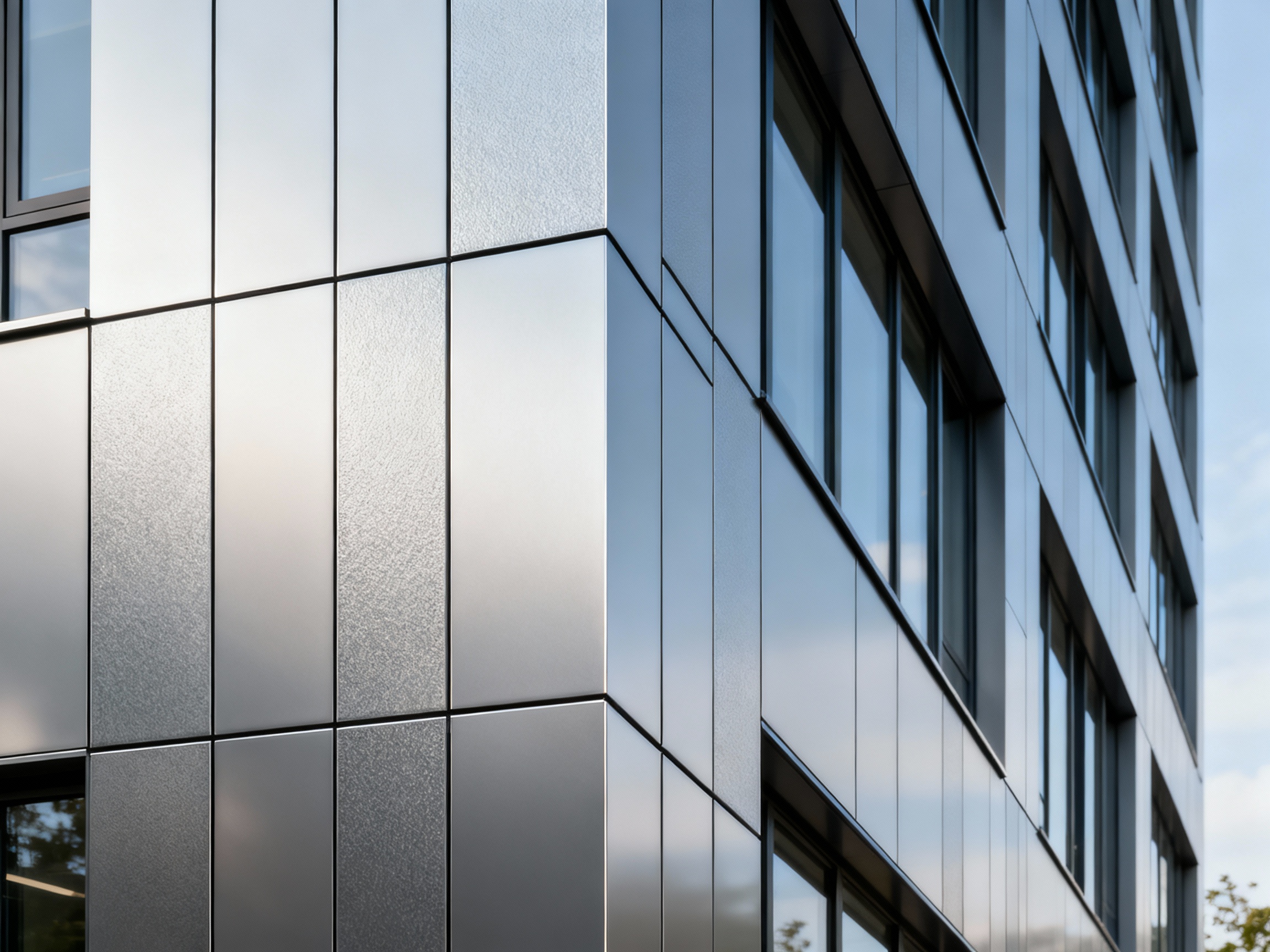 Détails de la façade métallique