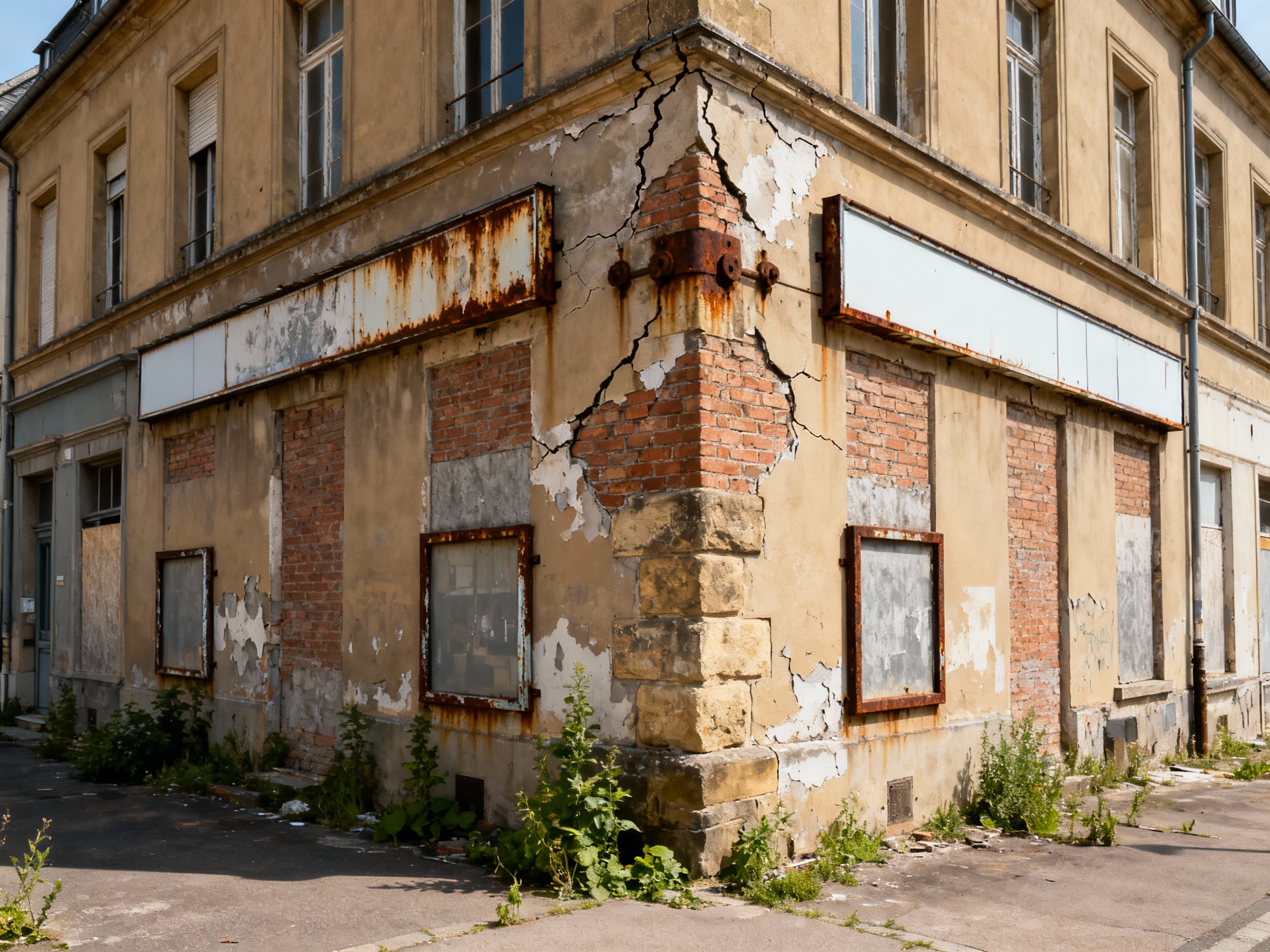 Centre commercial avant rénovation