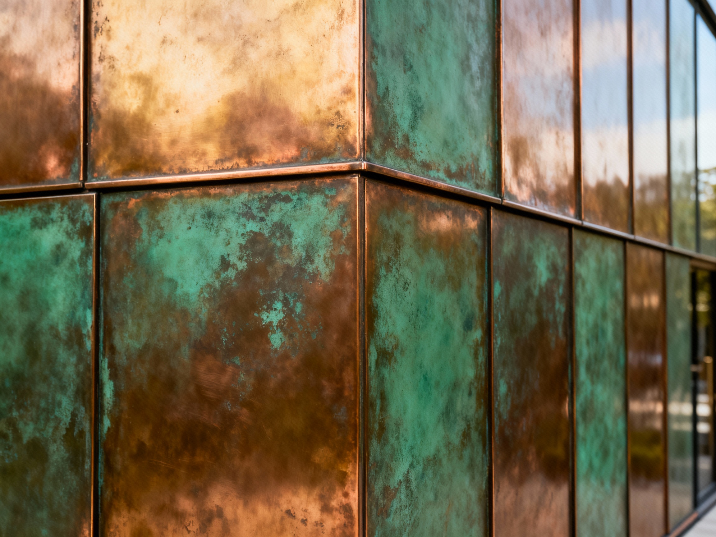 Finition métal patiné