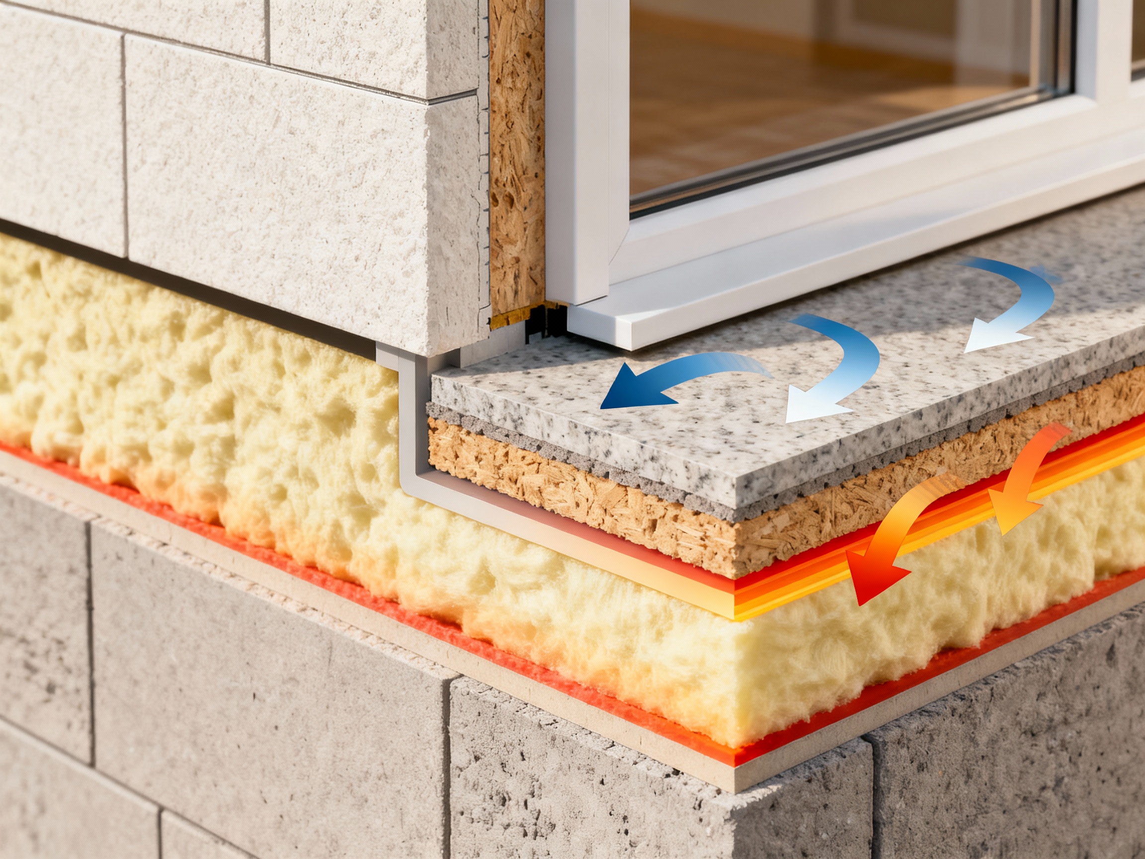 Schéma isolation thermique bardage