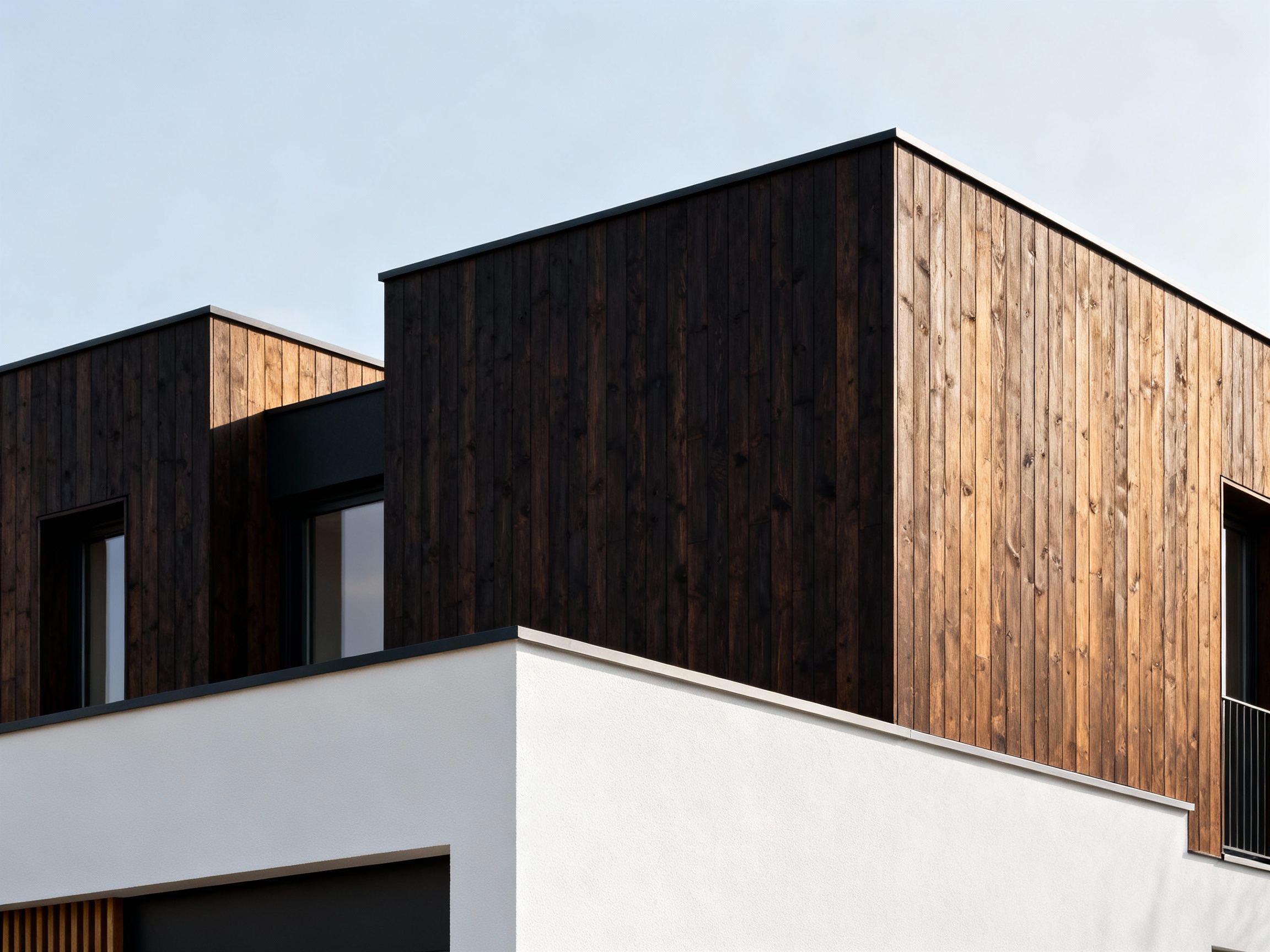 Villa avec bardage mixte