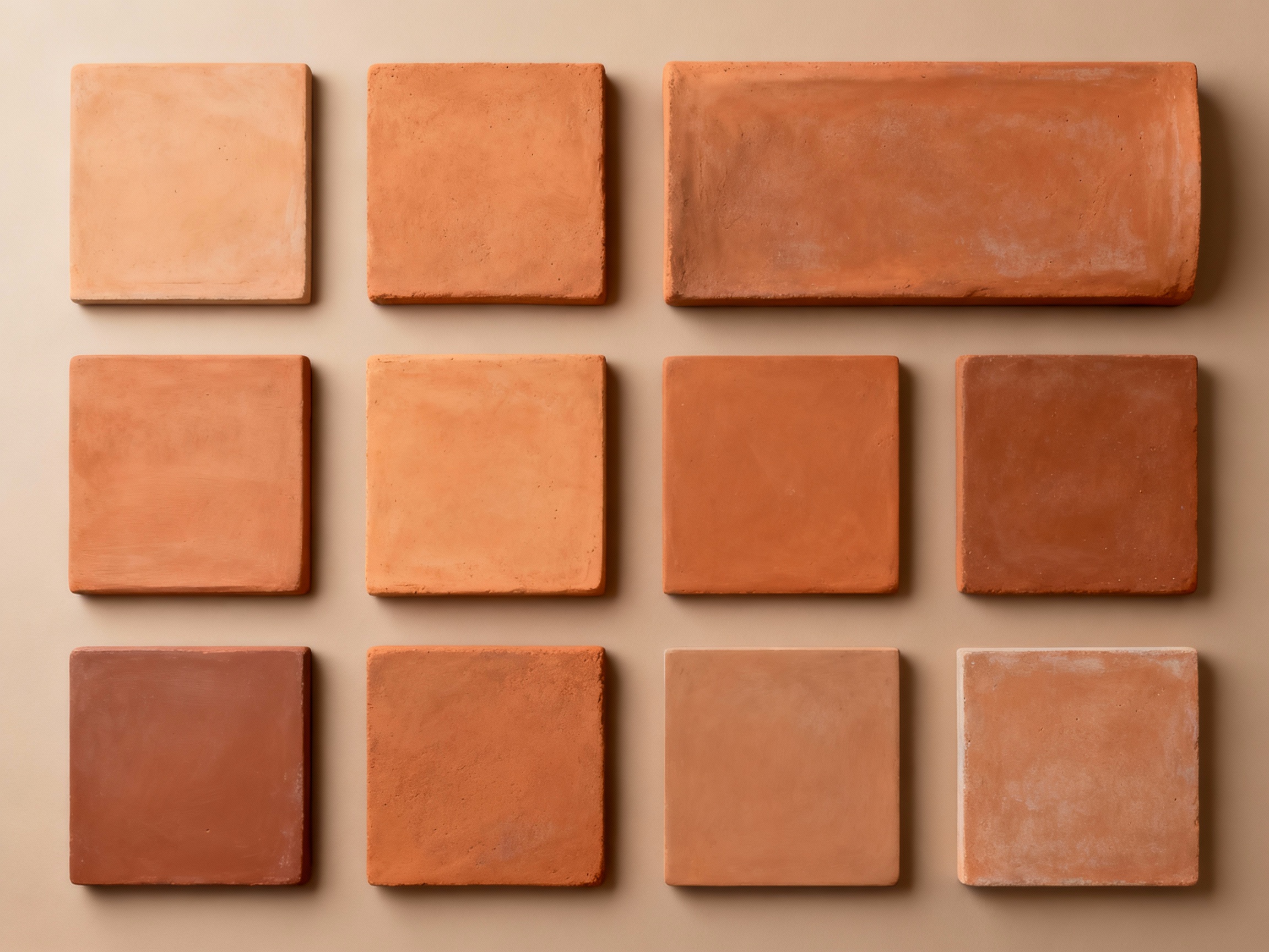 Palette de couleurs naturelles terre cuite