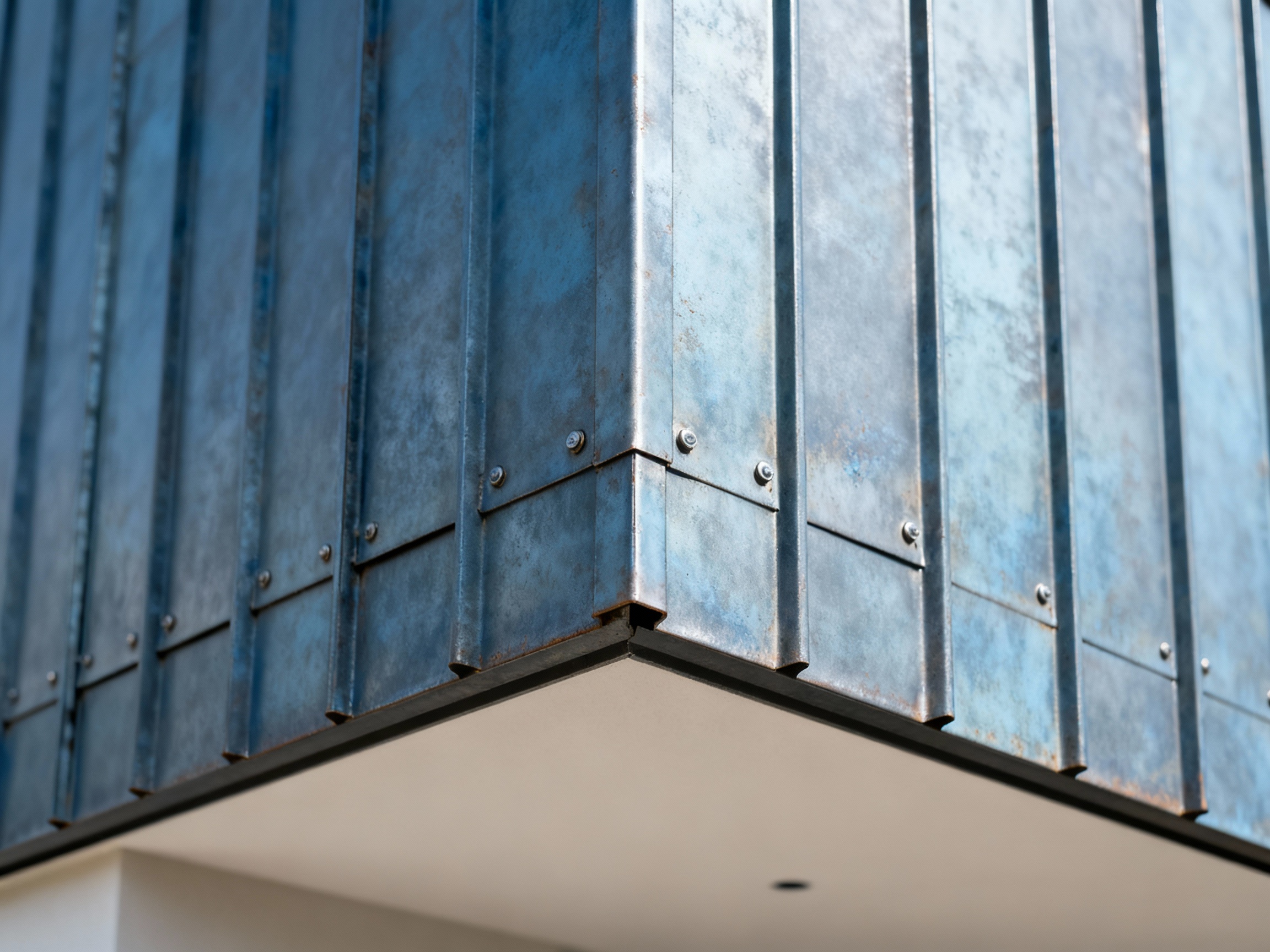 Détails des panneaux zinc